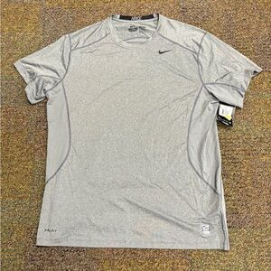 Nike pro combat shirt mens size 2XL gray running training fitted football